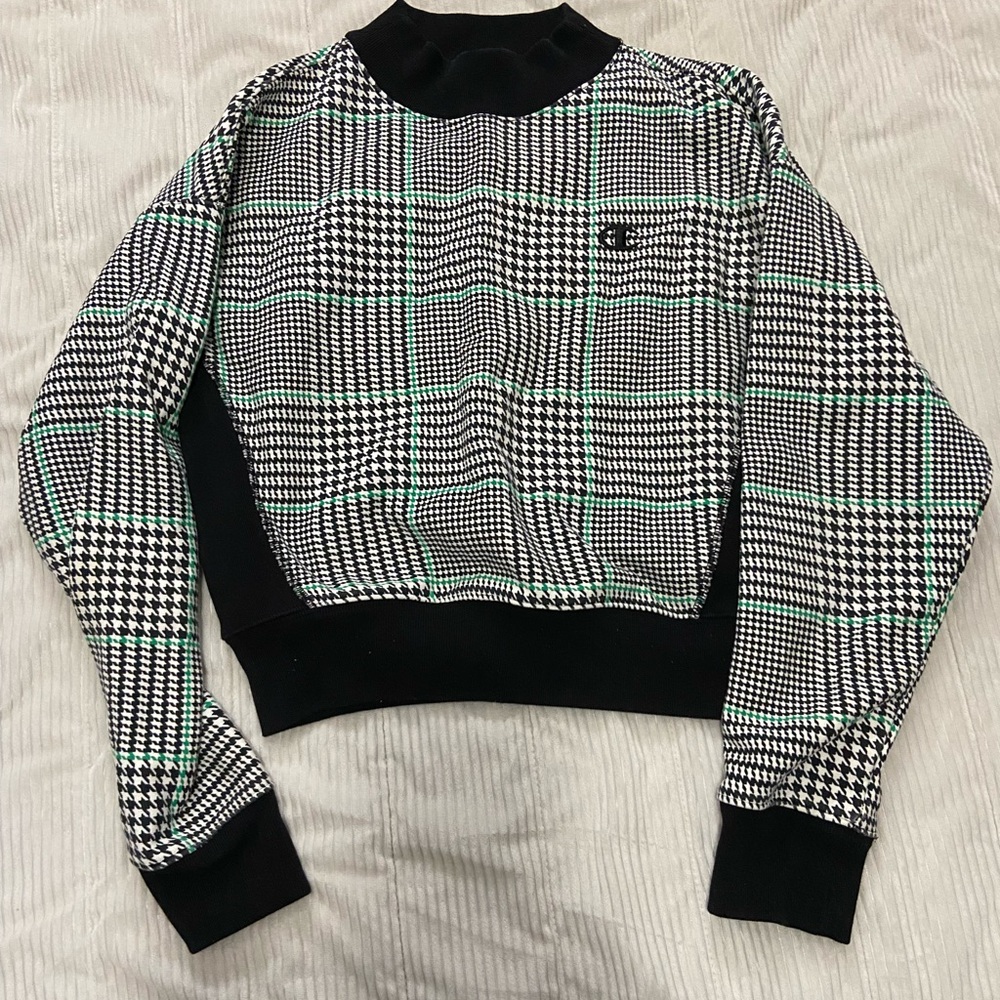 Champion Houndstooth Sweatshirt Size medium